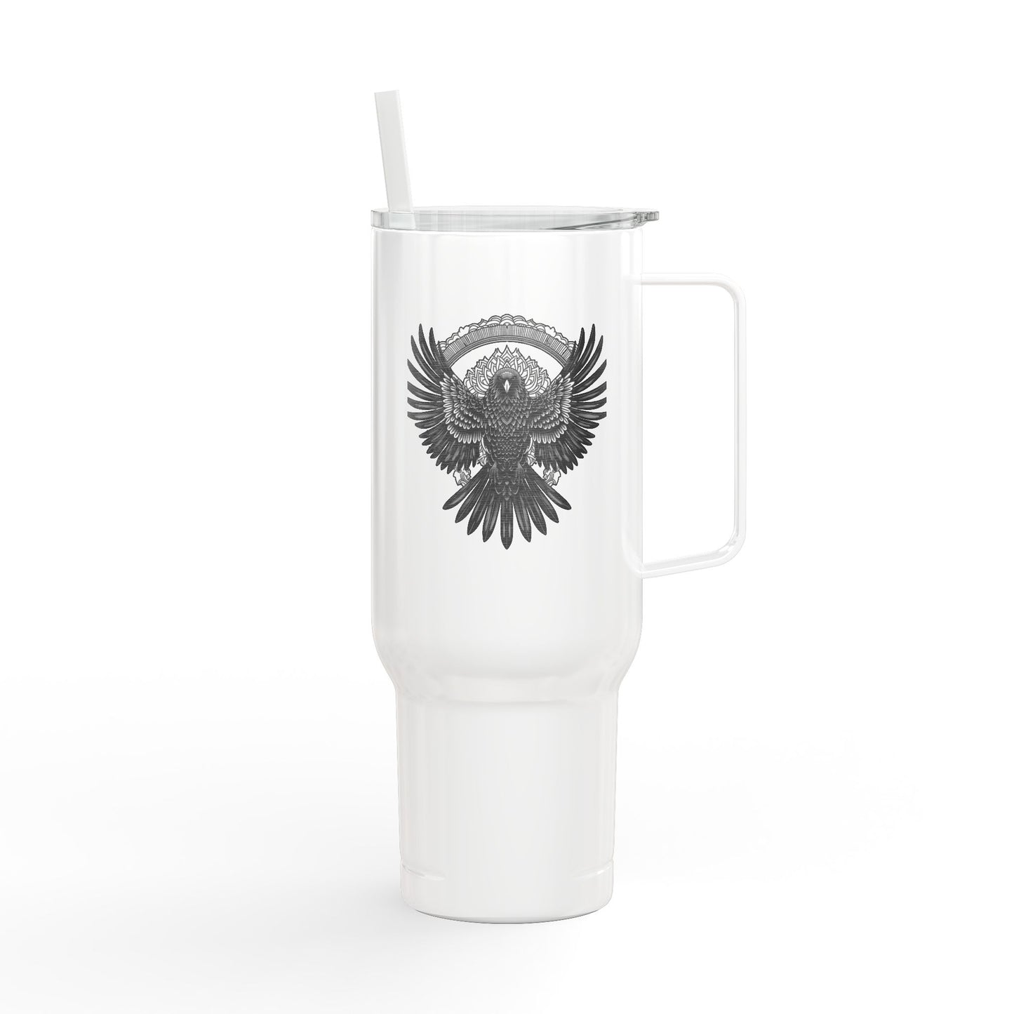 Engraved Raven 40oz Tumbler