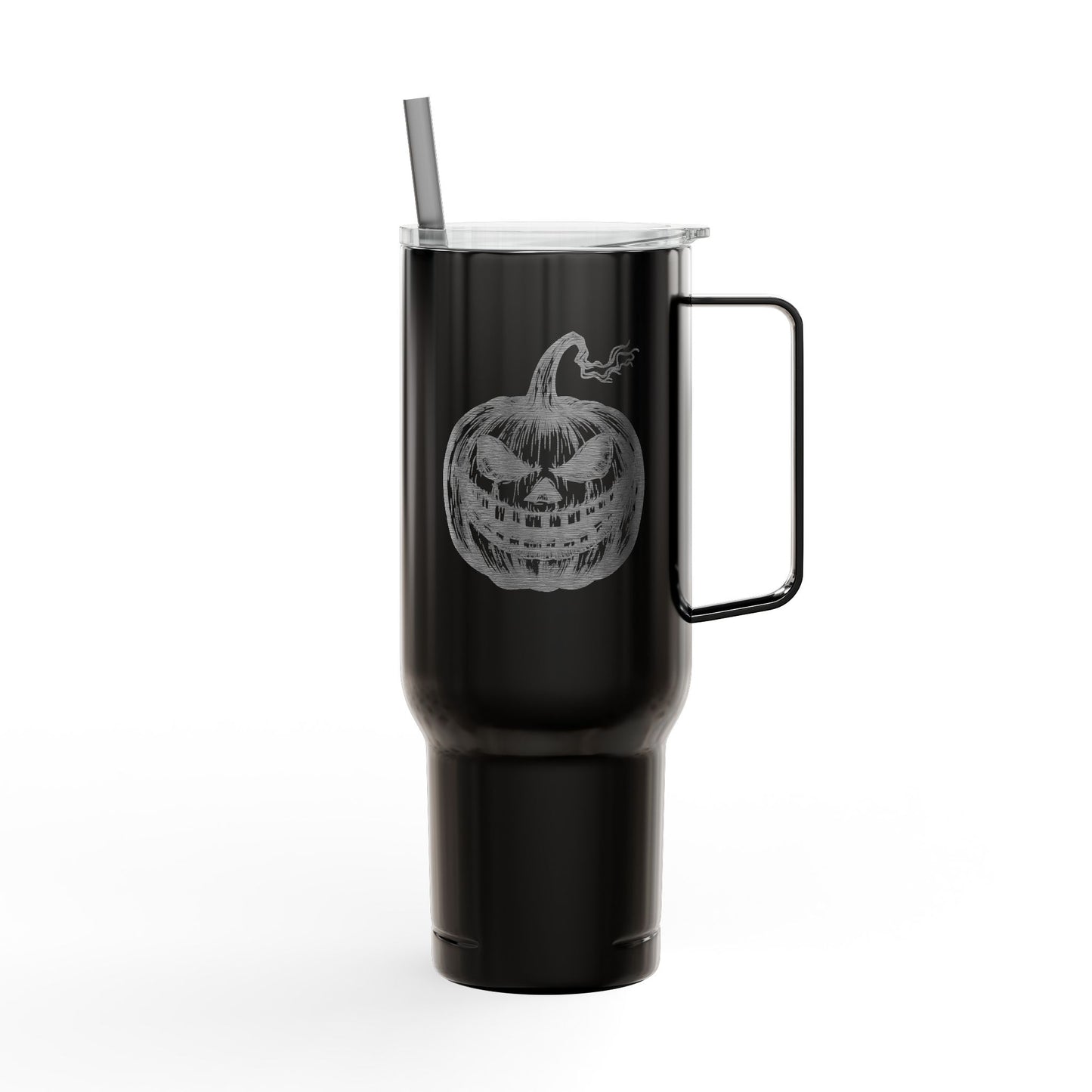 Engraved Pumpkin Halloween Insulated Tumbler, 40oz