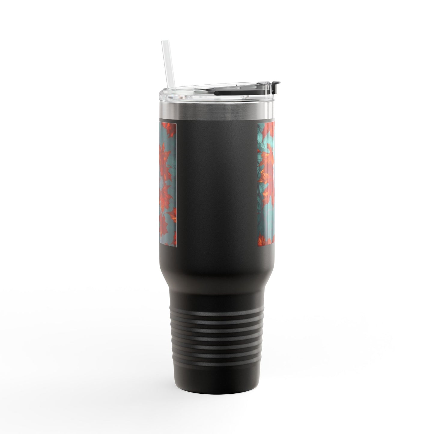 Fall Leaves and Skull 40oz Tumbler