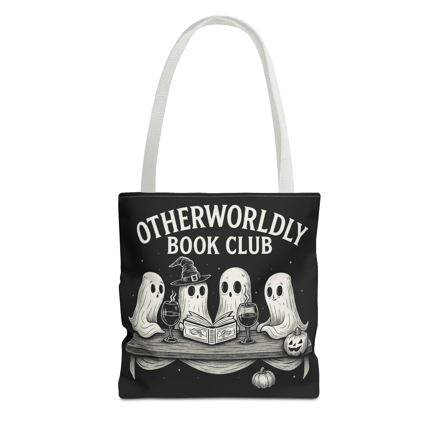 Otherworldly Book Club Tote Bag, Ghostly Gift for Readers, Halloween Accessories, Literary Tote, Spooky Book Lovers