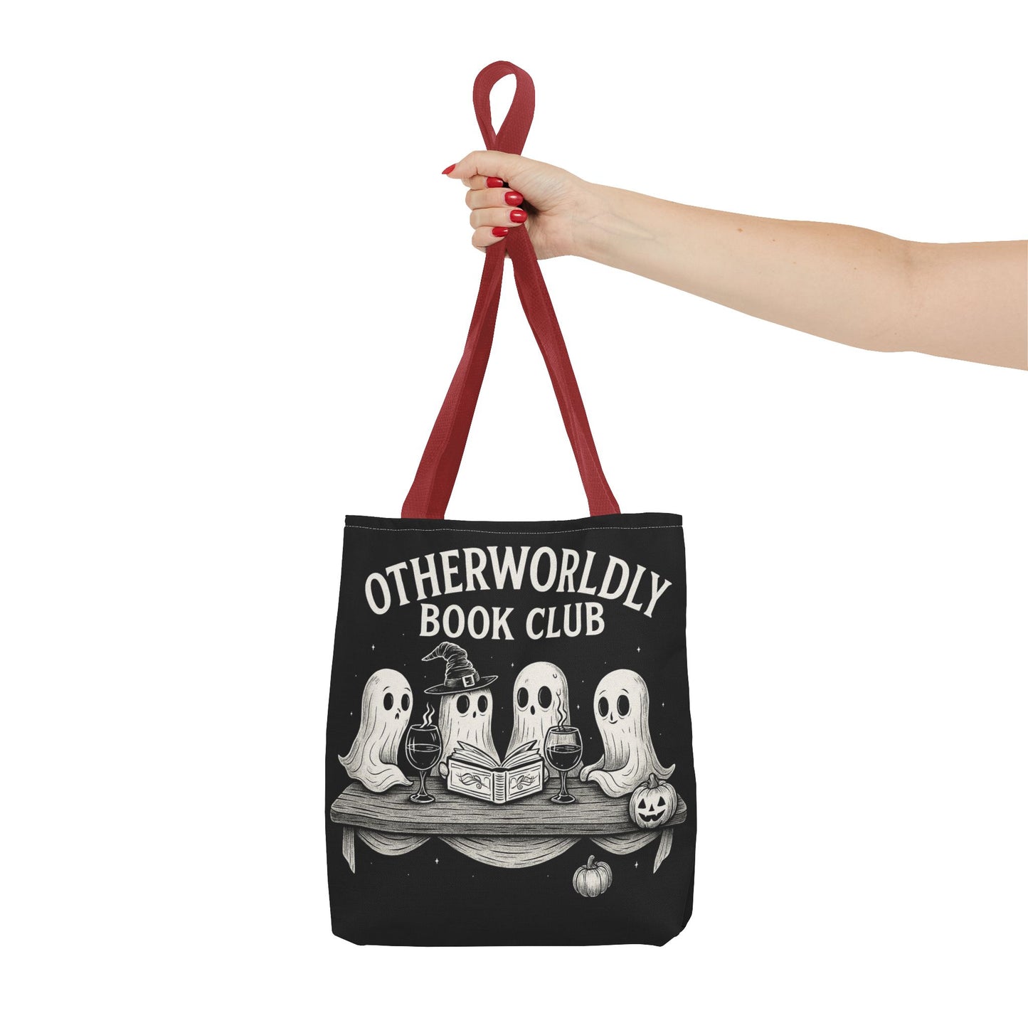 Otherworldly Book Club Tote Bag, Ghostly Gift for Readers, Halloween Accessories, Literary Tote, Spooky Book Lovers