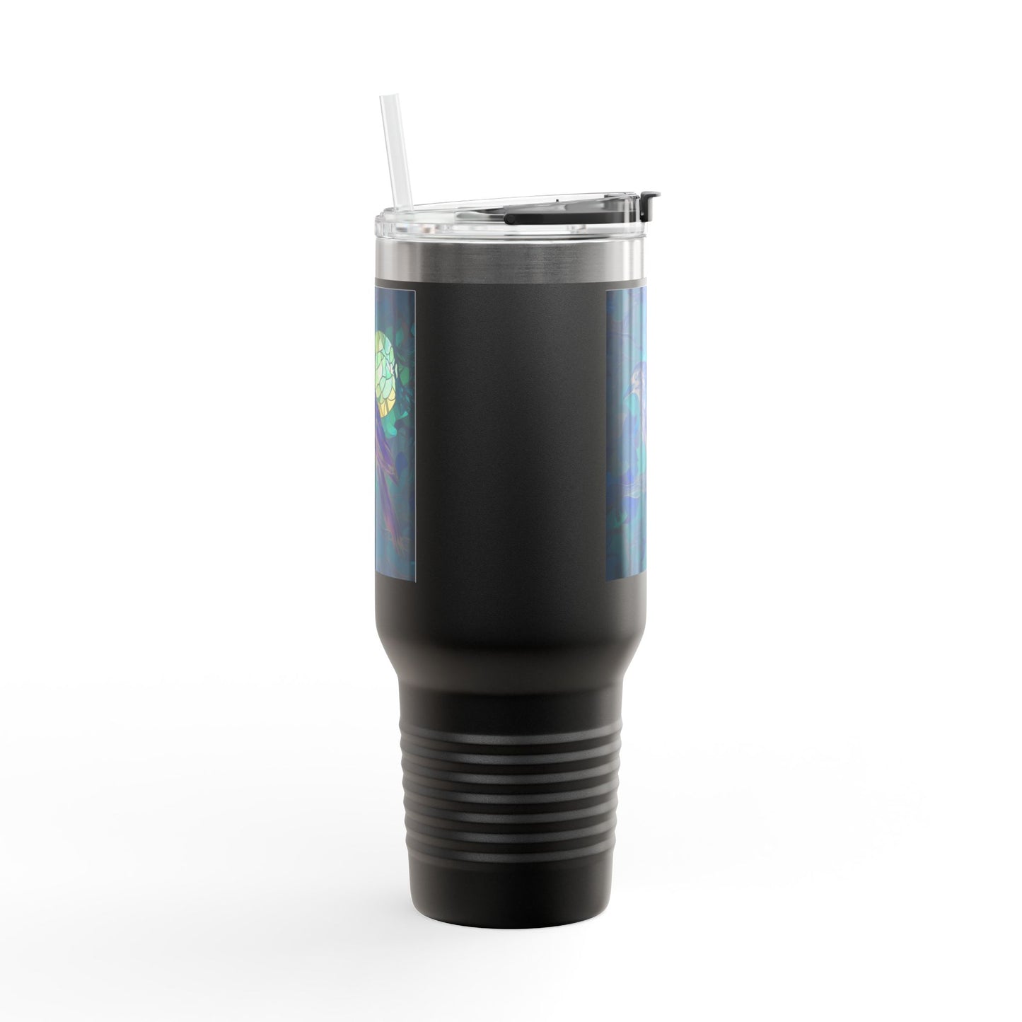 Stained Glass Raven Art 40oz Tumbler