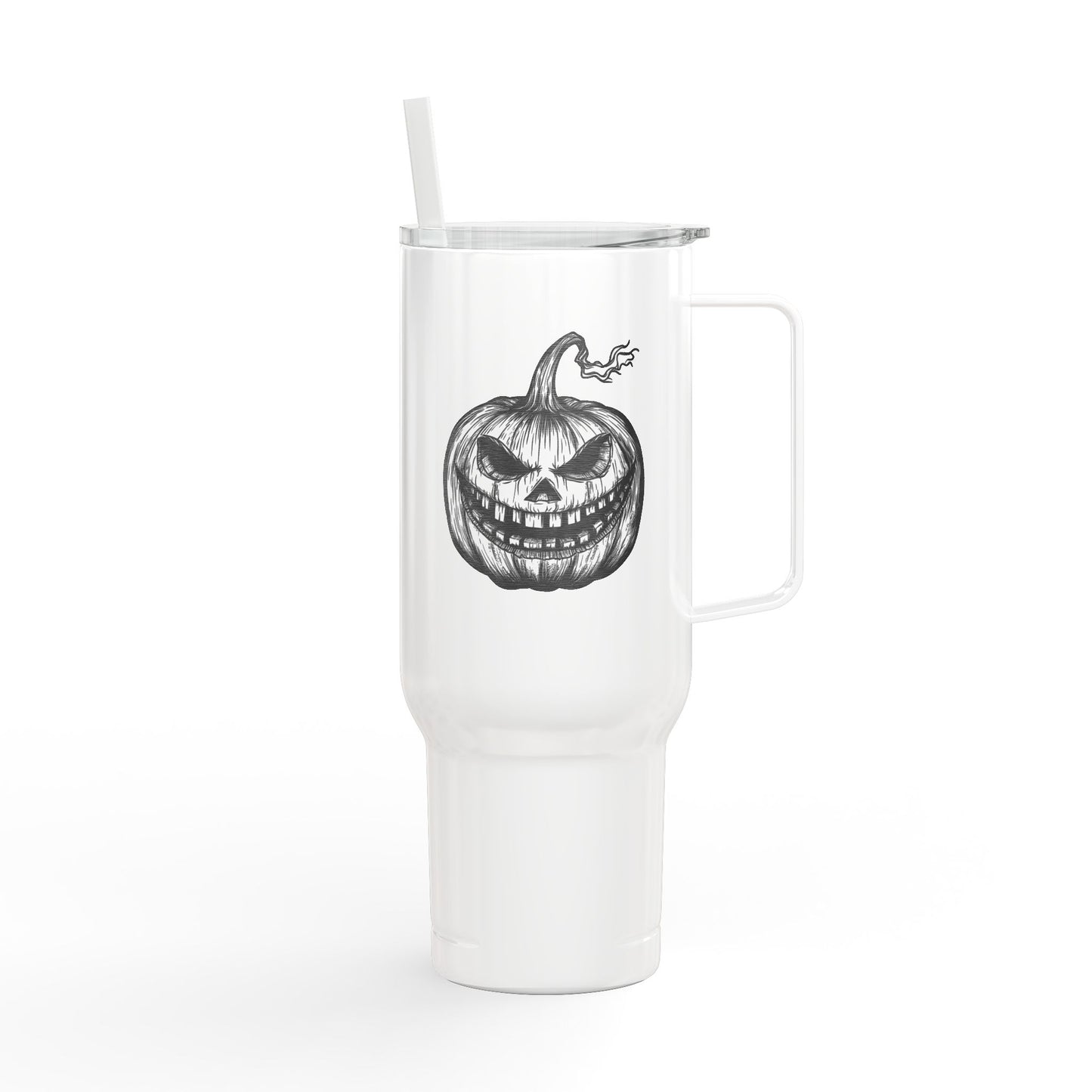Engraved Pumpkin Halloween Insulated Tumbler, 40oz