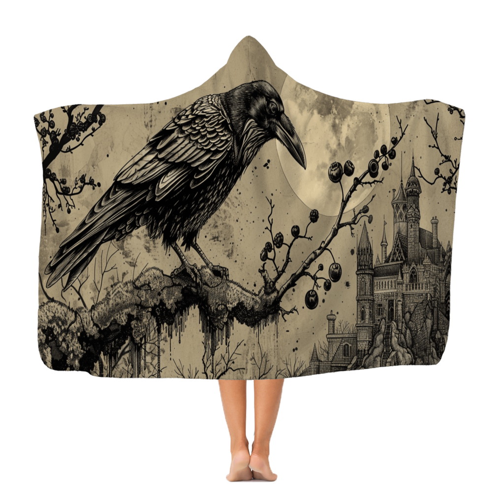 Moonbound Raven Moonbound Raven Hooded Blanket