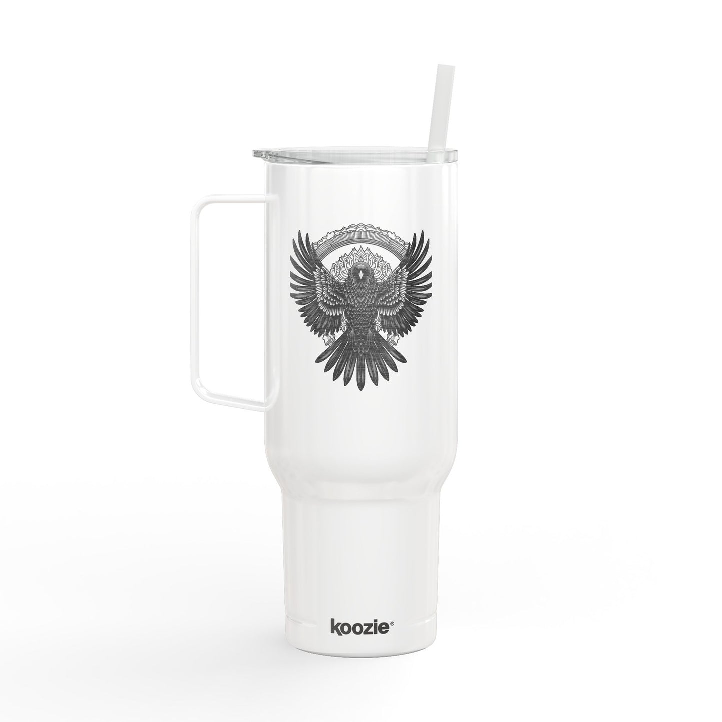 Engraved Raven 40oz Tumbler