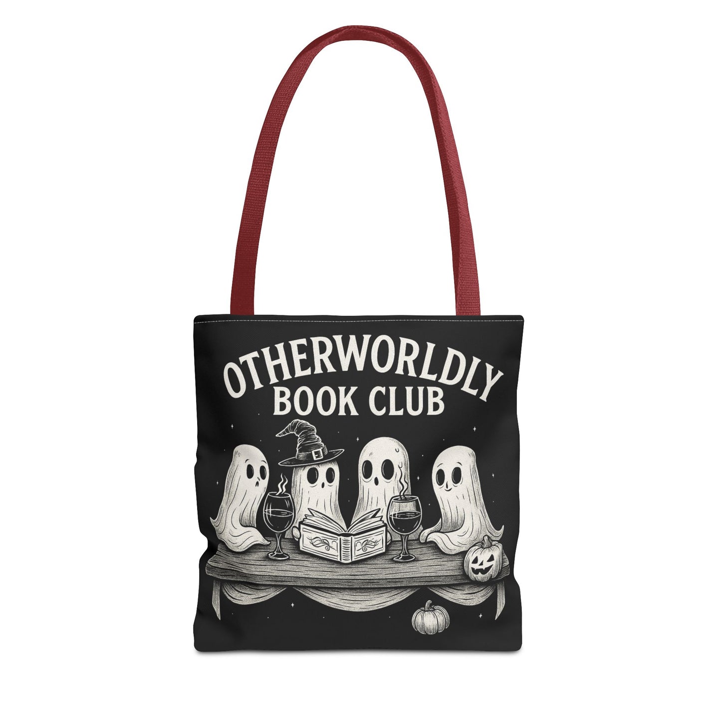 Otherworldly Book Club Tote Bag, Ghostly Gift for Readers, Halloween Accessories, Literary Tote, Spooky Book Lovers