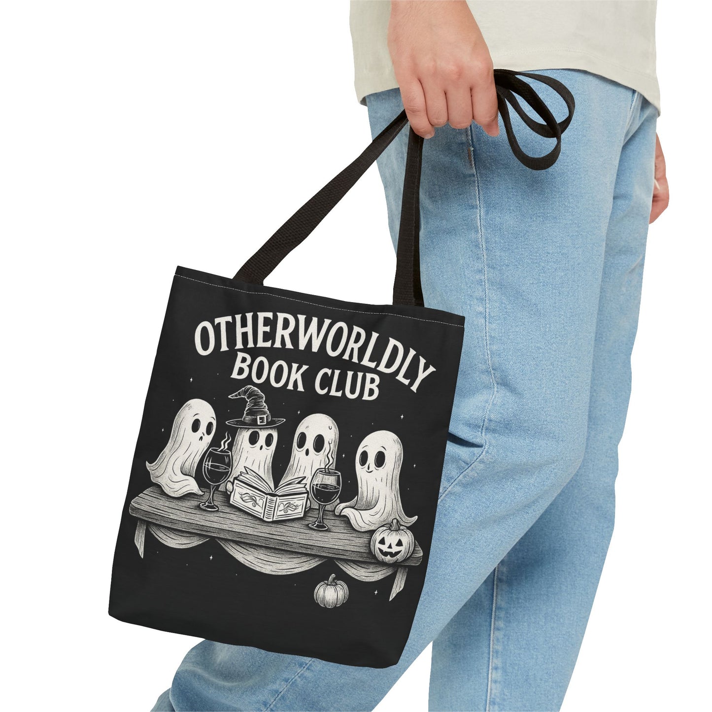 Otherworldly Book Club Tote Bag, Ghostly Gift for Readers, Halloween Accessories, Literary Tote, Spooky Book Lovers