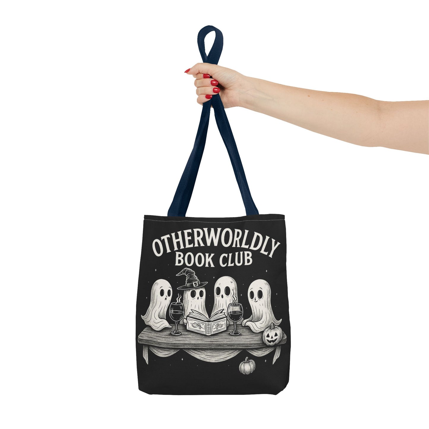 Otherworldly Book Club Tote Bag, Ghostly Gift for Readers, Halloween Accessories, Literary Tote, Spooky Book Lovers
