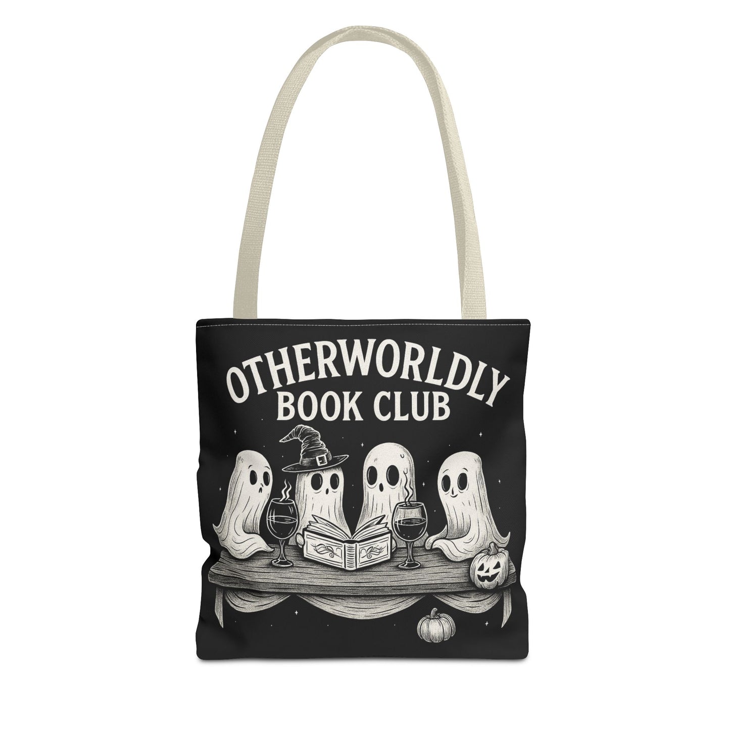 Otherworldly Book Club Tote Bag, Ghostly Gift for Readers, Halloween Accessories, Literary Tote, Spooky Book Lovers