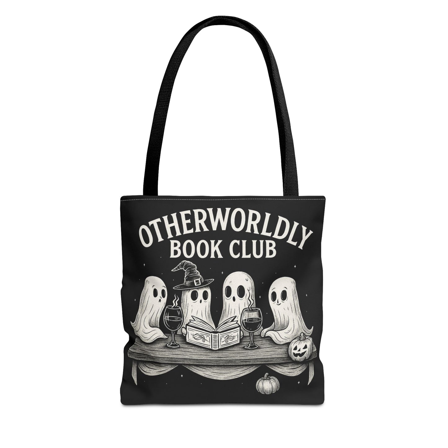 Otherworldly Book Club Tote Bag, Ghostly Gift for Readers, Halloween Accessories, Literary Tote, Spooky Book Lovers