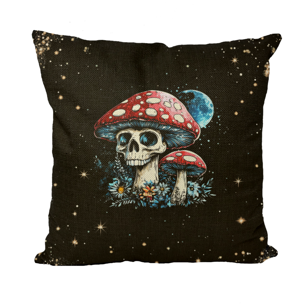 Cosmic Shrooms Cosmic Shroom Throw Pillow with Insert