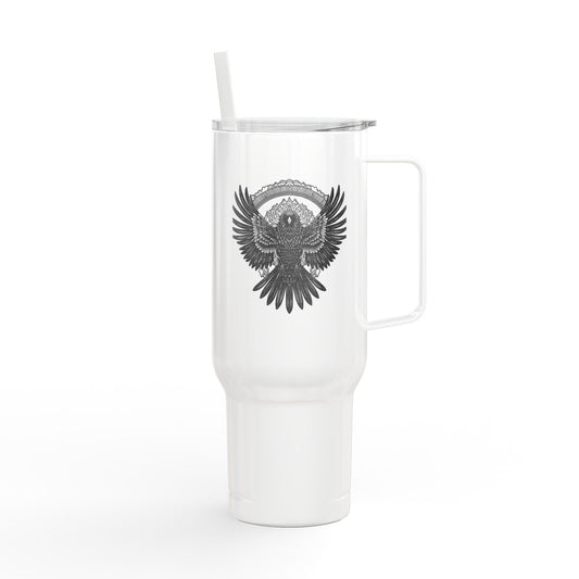 Engraved Raven 40oz Tumbler
