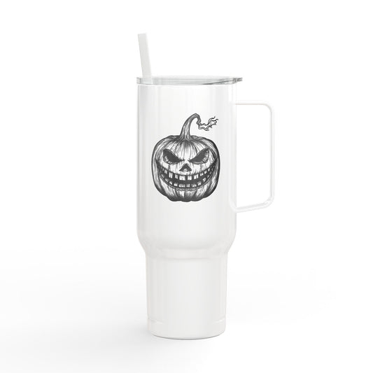 Engraved Pumpkin Halloween Insulated Tumbler, 40oz