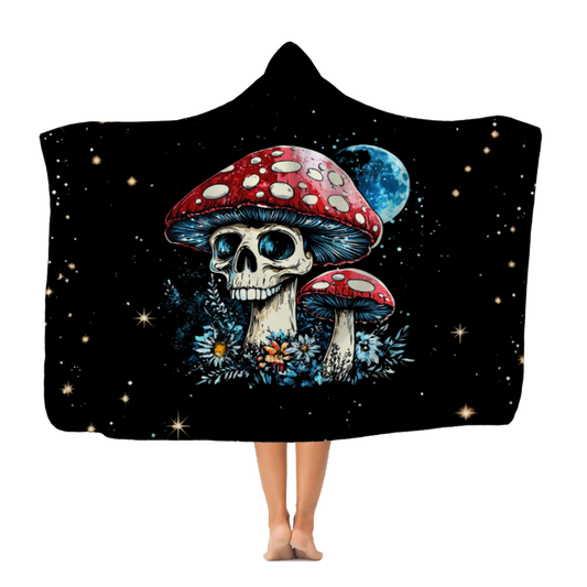 Cosmic Shrooms Classic Adult Hooded Blanket
