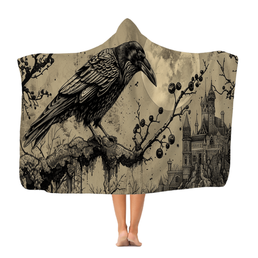Moonbound Raven Moonbound Raven Hooded Blanket