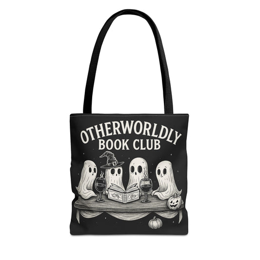Otherworldly Book Club Tote Bag, Ghostly Gift for Readers, Halloween Accessories, Literary Tote, Spooky Book Lovers