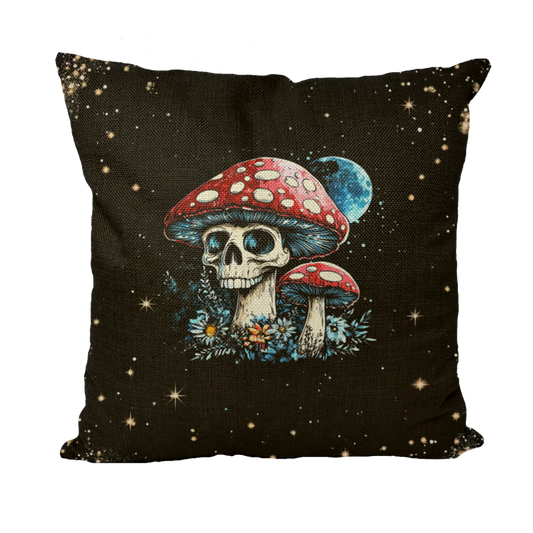 Cosmic Shrooms Cosmic Shroom Throw Pillow with Insert